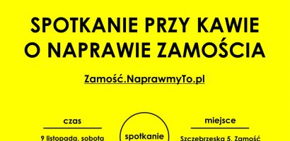 Spotkanie przy kawie w Zamościu