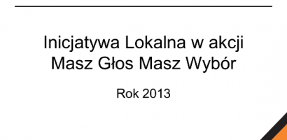 Inicjatywa lokalna w akcji Masz Głos, Masz Wybór – przykłady