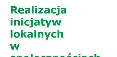 Realizacja inicjatywy lokalnej w społecznościach