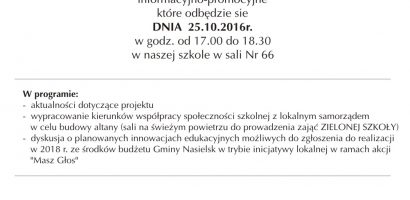 W Nasielsku zapraszamy na spotkanie informacyjno-promocyjne tegorocznej akcji „Masz Głos”