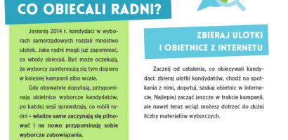 Zbieraj obietnice wyborcze. Rozliczaj swoich radnych