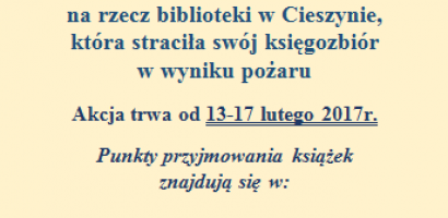 Młodzieżowa Rada Gminy włączyła się w akcję niesienia pomocy Bibliotece Miejskiej w Cieszynie