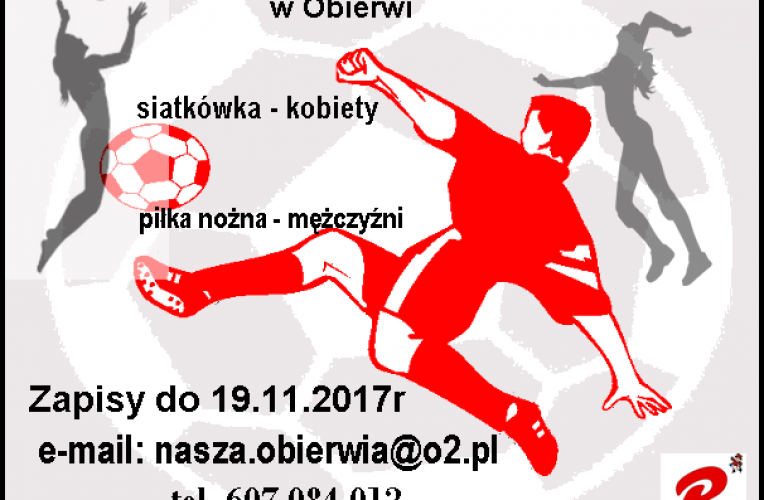 Turniej „JESIENNA HALÓWKA 2017” w Obierwi – zapisy