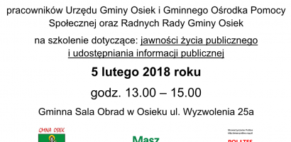 MaszGłosowe szkolenia w Gminie Osiek