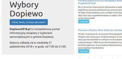 Portal www.dopiewo2018.pl