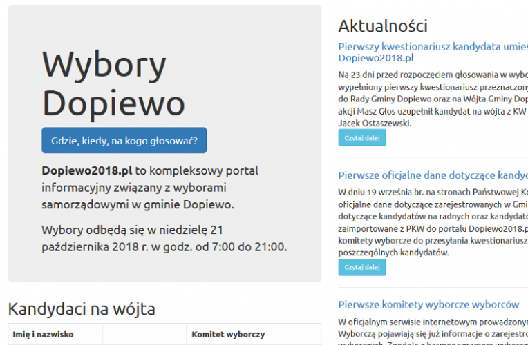 Portal www.dopiewo2018.pl