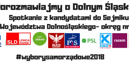 Porozmawiajmy o Dolnym Śląsku- spotkanie kandydatów do Sejmiku Województwa z mieszkańcami okręgu