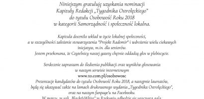 OSOBOWOŚĆ ROKU 2018