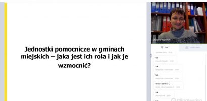 Jednostki pomocnicze w gminach miejskich – jaka jest ich rola i jak je wzmocnić?