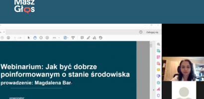 Webinarium: jak być dobrze poinformowanym o stanie środowiska