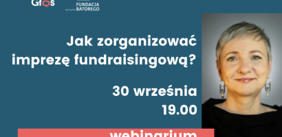 Webinarium: jak zorganizować imprezę fundraisingową?