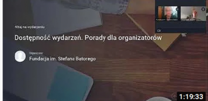 Dostępność wydarzeń. Porady dla organizatorów