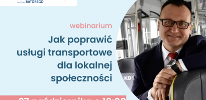 Webinarium: jak poprawić usługi transportowe dla lokalnej społeczności