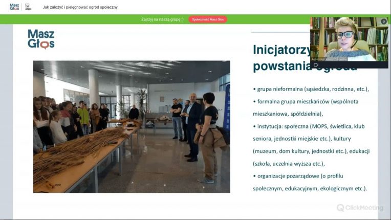 Obejrzyj webinarium o ogrodach społecznych