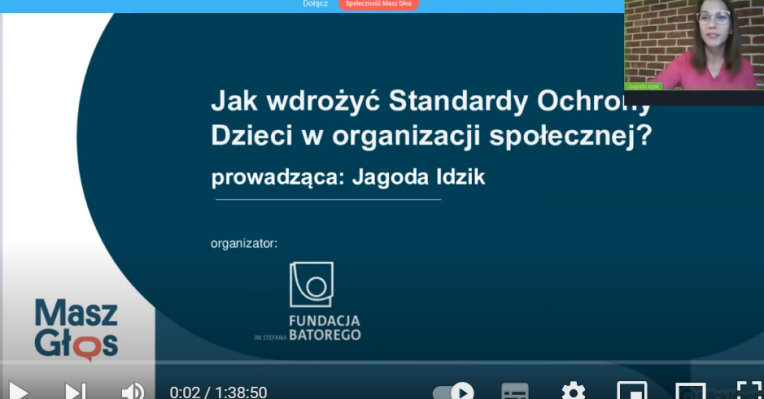 Obejrzyj webinarium o Standardach Ochrony Dzieci