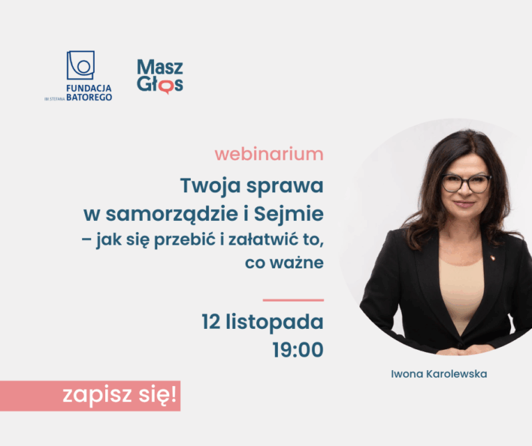Zapraszamy na webinarium w listopadzie