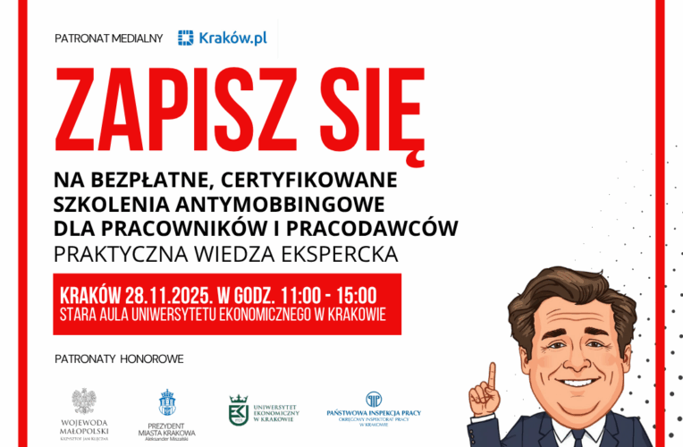 Bezpłatne szkolenia antymobbingowe w Krakowie – zapisz się