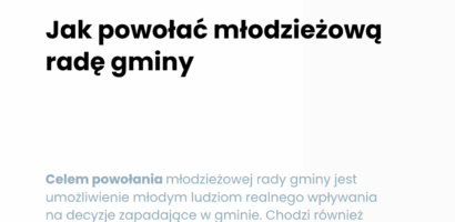 Jak powołać młodzieżową radę gminy