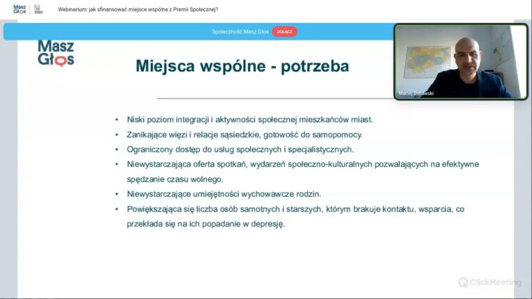 Obejrzyj webinarium o Premii Społecznej