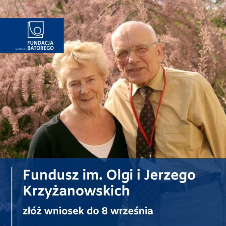 Wystartował Fundusz im. Olgi i Jerzego Krzyżanowskich